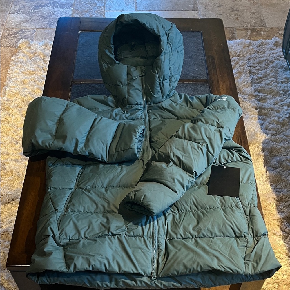 Arc'teryx Teal Green Down Puffer Hoody Jacket